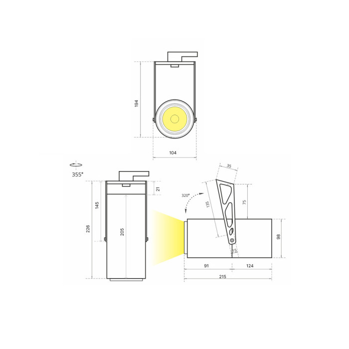 IETC-Ритейл-801175-40-4860 (40Вт, IP20, 4860Лм, 5К)