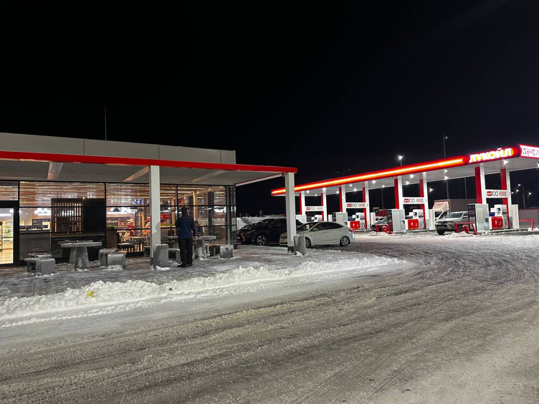 АЗС Лукойл на новой трассе М-12