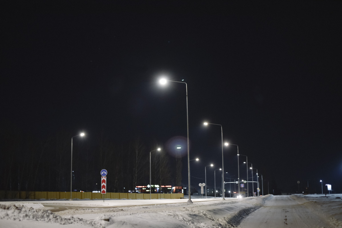Освещение дорог в Липецке
