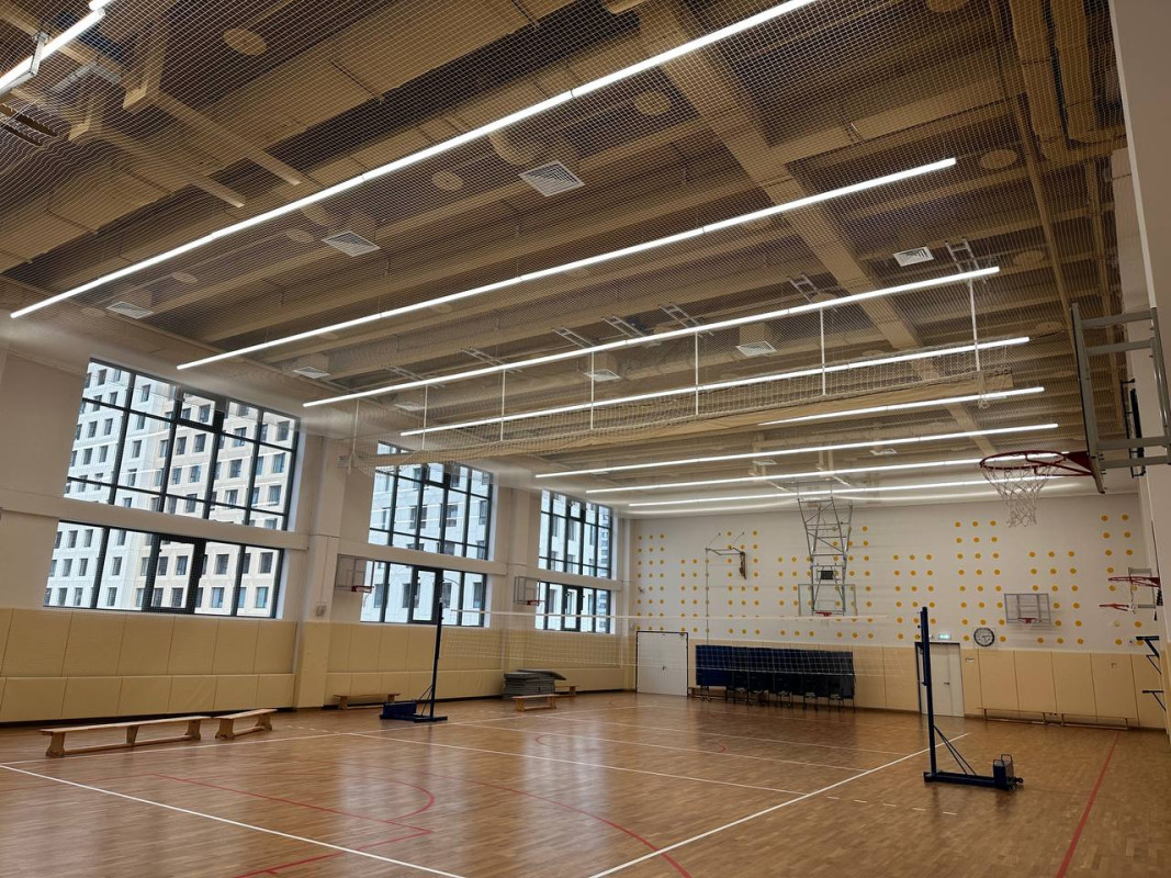 Освещение школы будущего №58 в Москве | LED-светильники для классов и спортзалов
