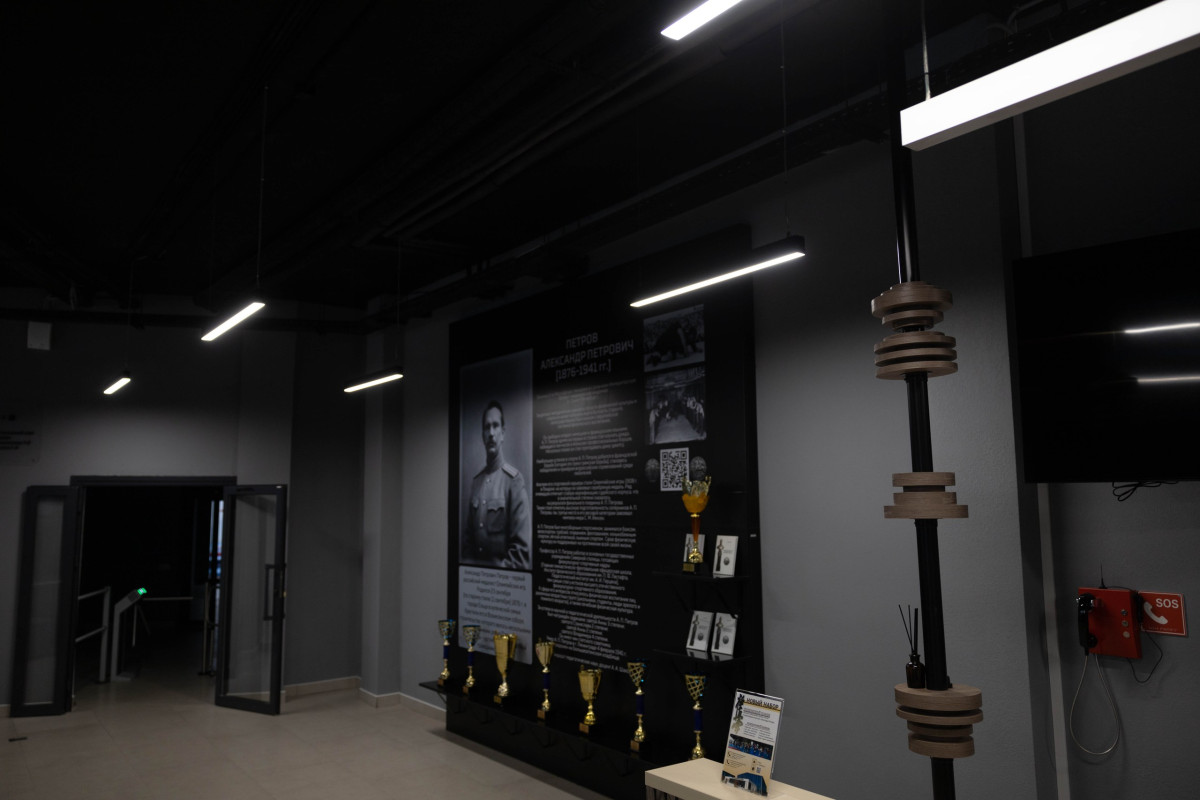 Освещение ФОК «Елец» — полный проект IETC: интерьер, фасад, внешние зоны и уникальный дизайнерский модуль