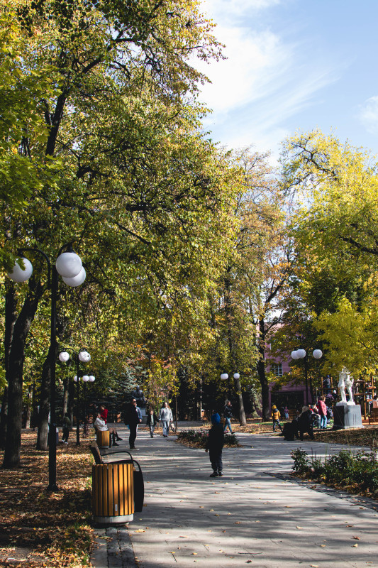 Освещение парка Пионеров, Курск