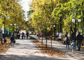 Освещение парка Пионеров, Курск