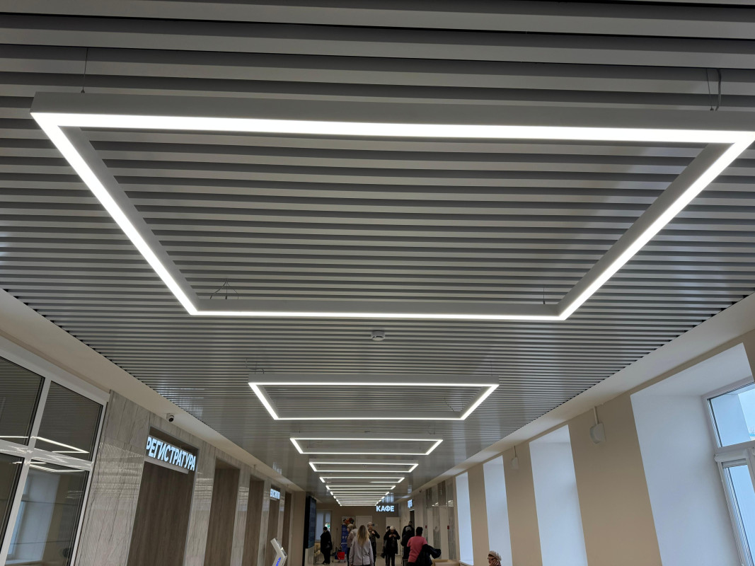 Освещение для детской и взрослой поликлиники, ГУЗ «Липецкая городская больница №4 Липецк-Мед»