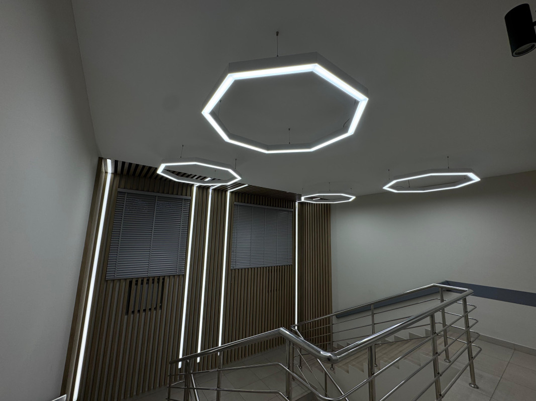 Внутреннее освещение для Поликлиники «Свободный Сокол», Липецк