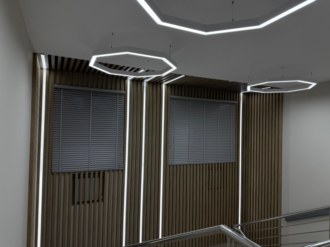 Внутреннее освещение для Поликлиники «Свободный Сокол», Липецк