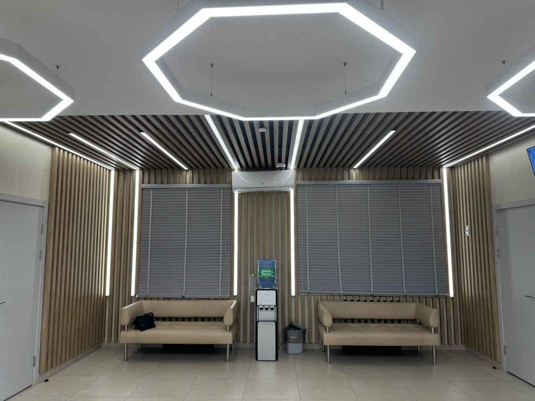 Внутреннее освещение для Поликлиники «Свободный Сокол», Липецк