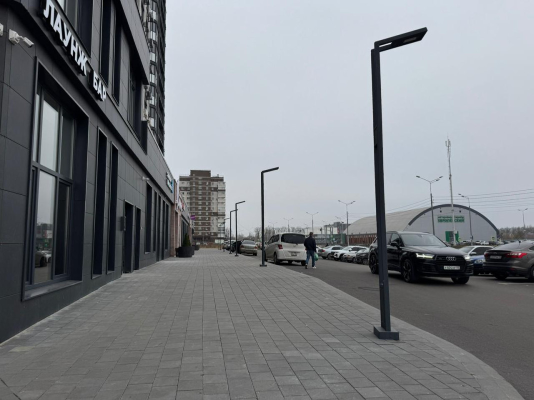 Современное уличное освещение для ЖК Весна