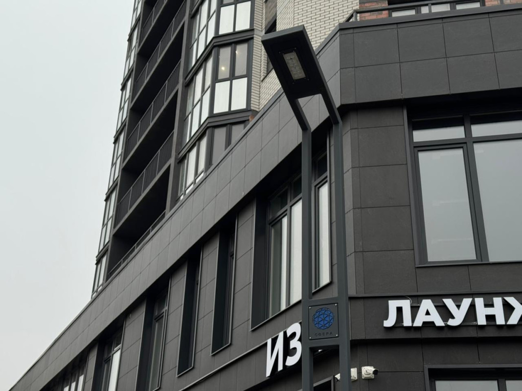 Современное уличное освещение для ЖК Весна