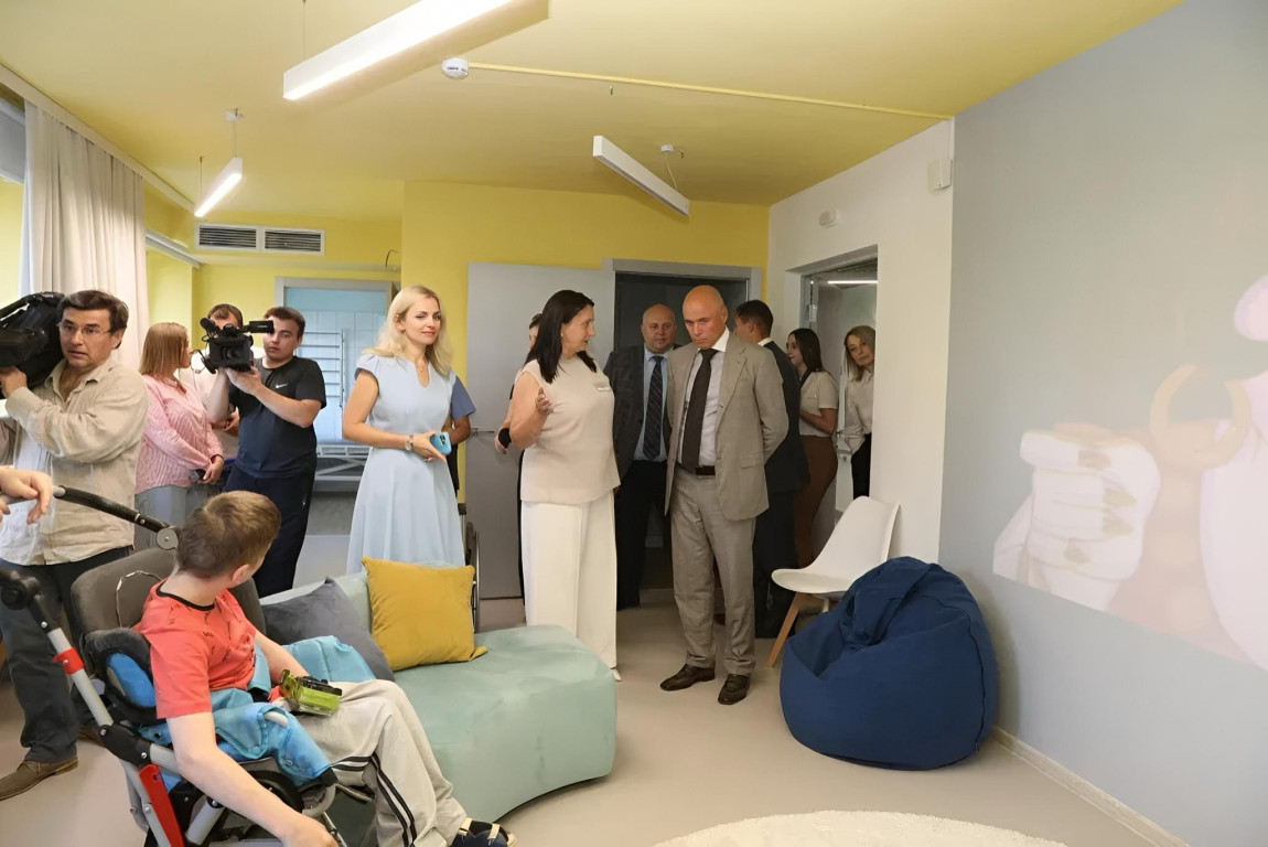 Освещение реабилитационного центра «Седьмой лепесток» в Ельце