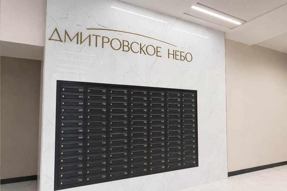 ЖК «Дмитровское Небо»: проектирование и производство светильников для лобби, коридоров и МОП